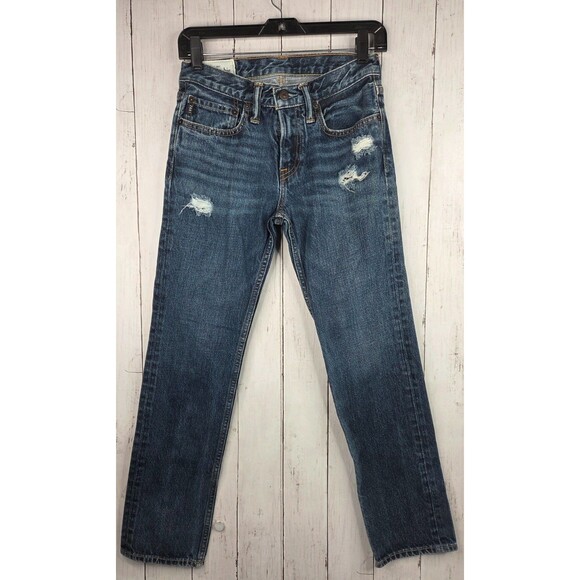 Abercrombie Kids Size 14 The A&F Skinny Blue Denim Jeans Youth EUC - Picture 1 of 13